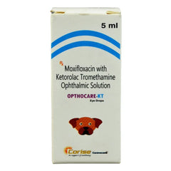 Corise Opthocare KT Eye Drops (Moxifloxacin Ketorolac) for Dogs & Cats (5ml) packaging front view