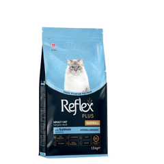 Reflex Plus Hairball Adult Cat Food with Salmon (1.5 kg) | Premium Reflex Hairball Cat Food | Controls Hairballs & Supports Healthy Digestion