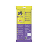 Top Cat Squeeze cat treat packaging with yellow and purple design on a white background