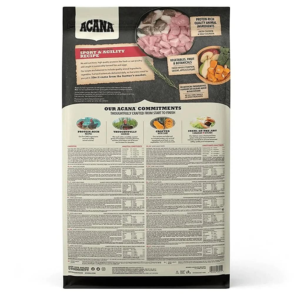 Acana Sports & Agility Dog Dry Food – High - Protein Formula - dspetstore.com