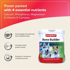 Beaphar Bone Builder Calcium Supplement for Dogs & Cats - dspetstore.com