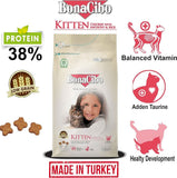 Bonacibo Kitten Food Chicken With Anchovy and Rice, 1.5kg - dspetstore.com