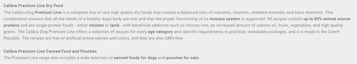 Calibra Dog Food Premium Line Sensitive - dspetstore.com