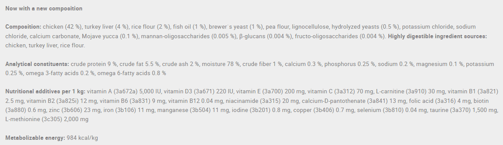 Calibra Gastrointestinal Wet Cat Food - dspetstore.com