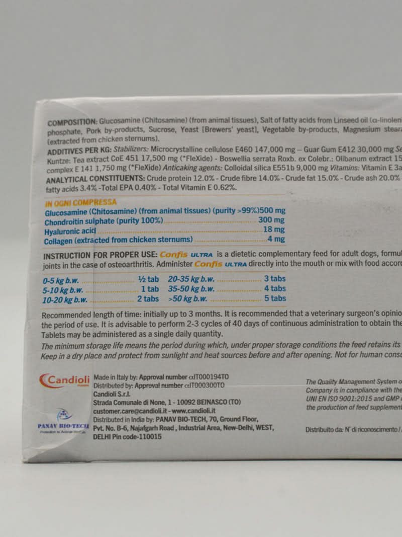 Candioli Confis Ultra Joint Supplement for Dogs - dspetstore.com
