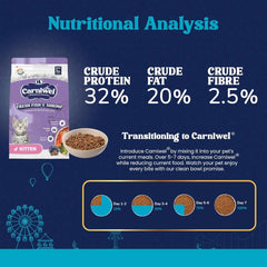 Carniwel Fresh Fish and Shrimp For Kitten Cat Dry Food - dspetstore.com