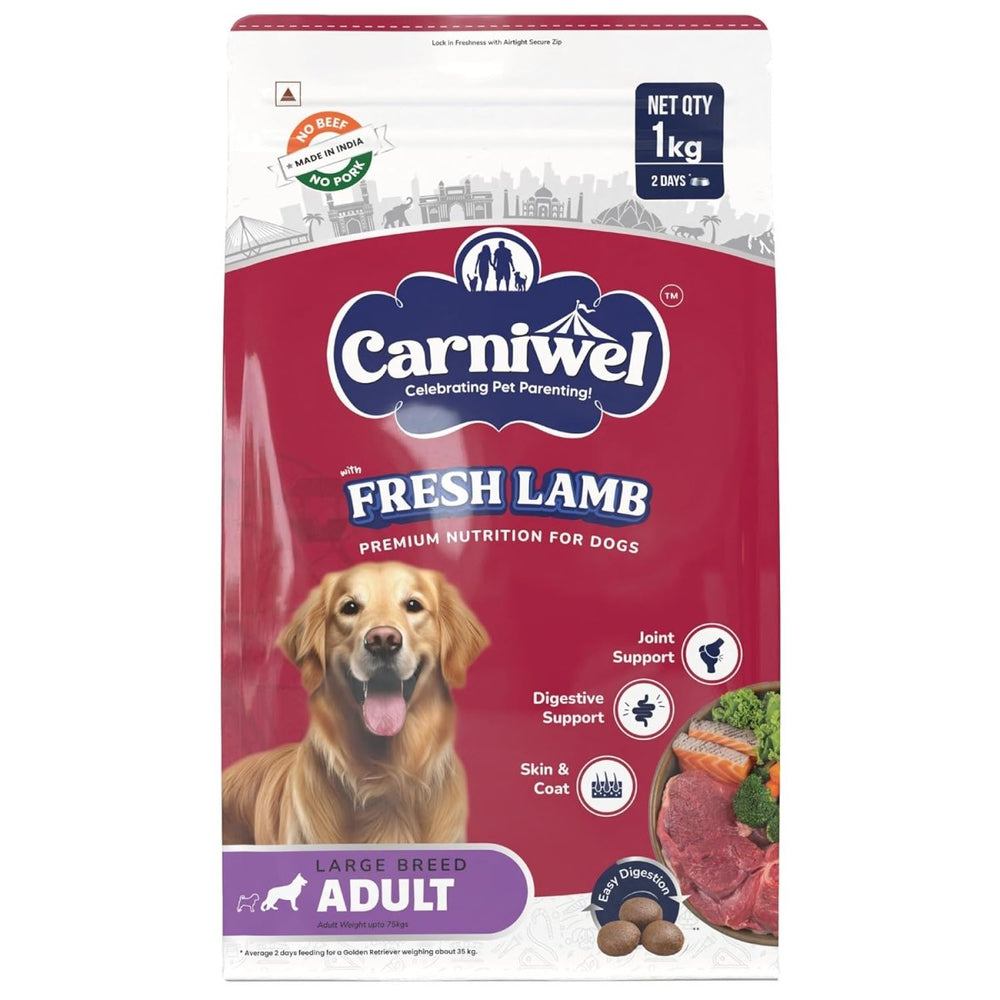 Carniwel Fresh Lamb Adult Large Breed Dry Dog Food - dspetstore.com