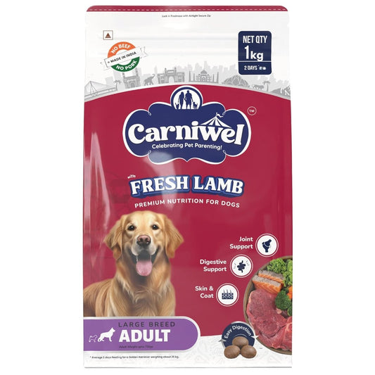 Carniwel Fresh Lamb Adult Large Breed Dry Dog Food - dspetstore.com