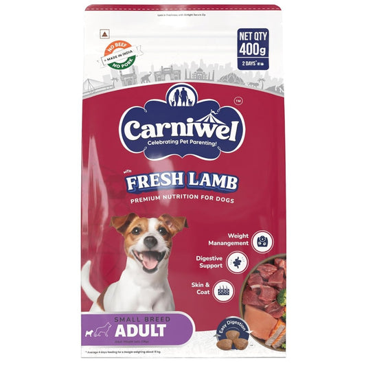 Carniwel Fresh Lamb Adult Small Breed Dry Dog Food - dspetstore.com