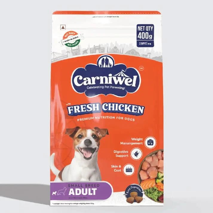 Carniwel with Fresh Chicken, Dry Dog Food for Small Dog, Adult - dspetstore.com