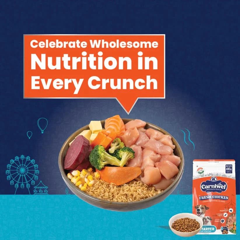 Carniwel with Fresh Chicken, Dry Dog Food for Small Dog, Starter - dspetstore.com
