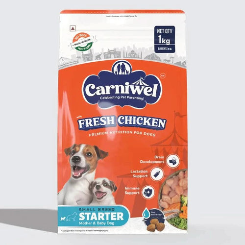 Carniwel with Fresh Chicken, Dry Dog Food for Small Dog, Starter - dspetstore.com