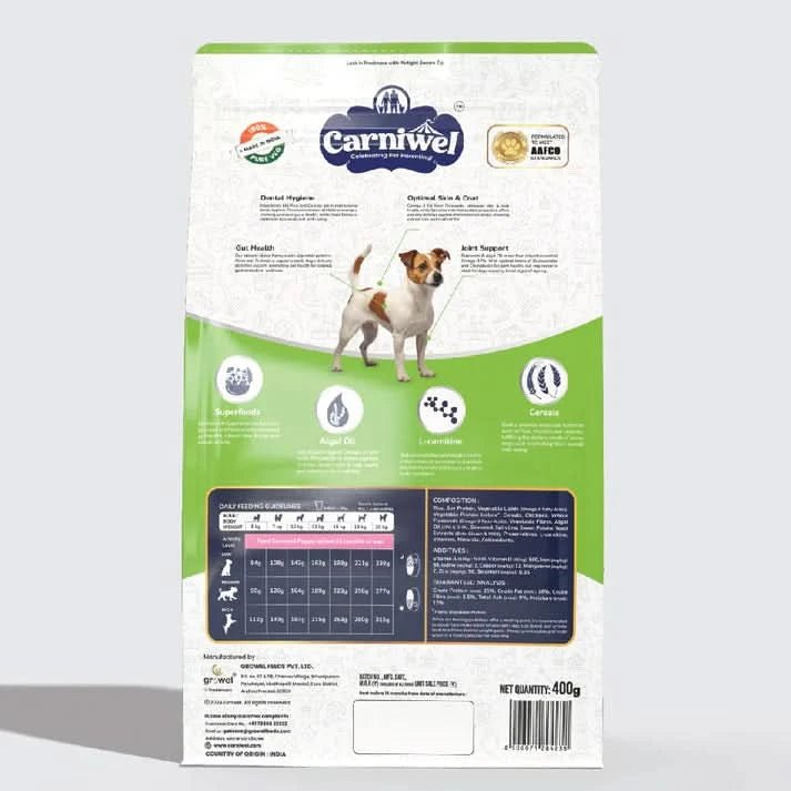 Carniwel with Veg Superfoods, Dry Dog Food for Small Dog, Adult - dspetstore.com
