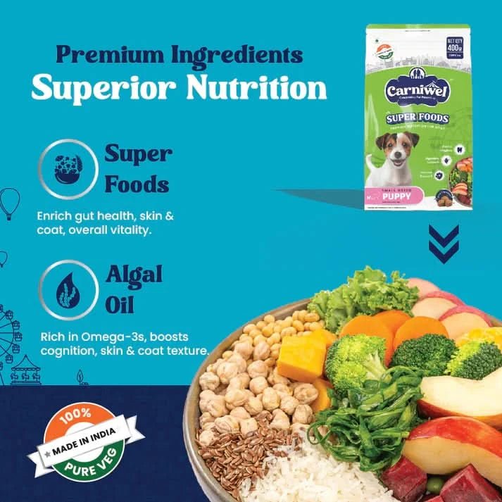 Carniwel with Veg Superfoods, Dry Dog Food for Small Dog, Puppy - dspetstore.com