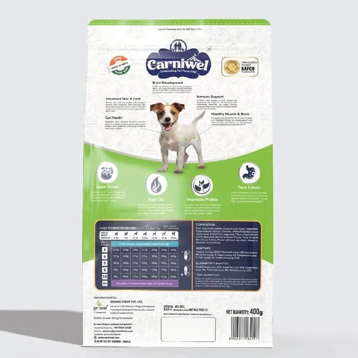 Carniwel with Veg Superfoods, Dry Dog Food for Small Dog, Puppy - dspetstore.com