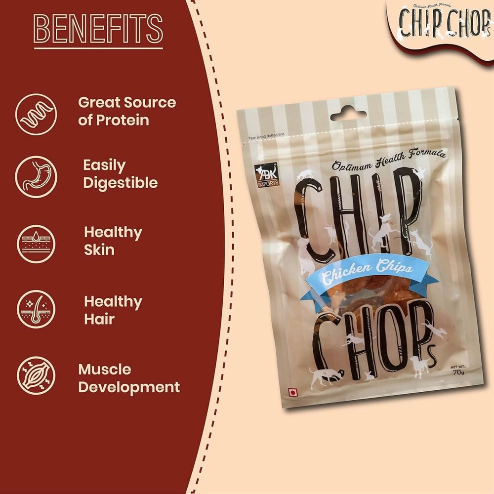 Chip Chops Chicken Chips Dog Treats - dspetstore.com