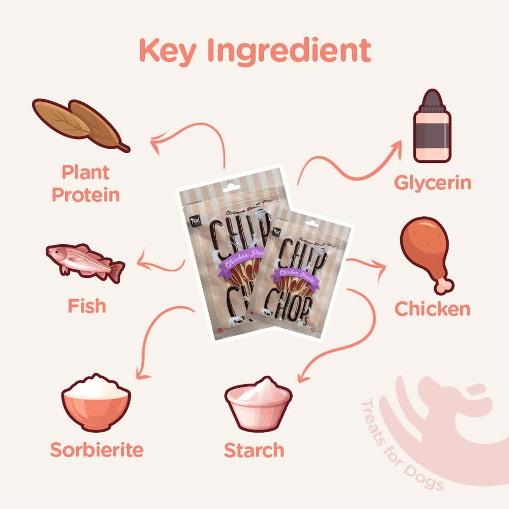 Chip Chops Chicken Pasta Dog Treats - dspetstore.com