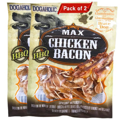 Dogaholic Max Barbeque Chicken Bacon Strips Dog Treats - dspetstore.com