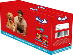 Drools Adult Dog Wet Food Real Chicken and Chicken Liver Chunks in Gravy - dspetstore.com