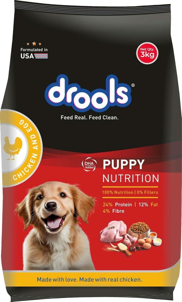 Drools Chicken & Egg Dry Puppy Dog Food - dspetstore.com