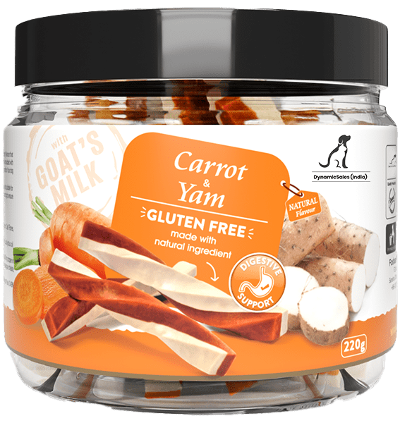 DynamicSales (India) Dog Training Treats – Carrot & Yum Flavour - dspetstore.com