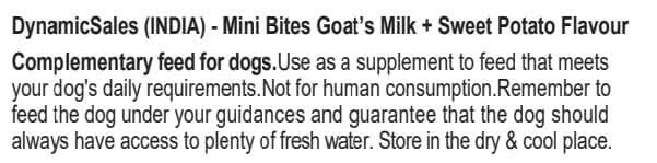DynamicSales (India) Hypoallergenic Dog Treats – Sweet Potato Flavour - dspetstore.com