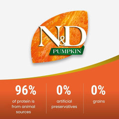 Farmina N&D Pumpkin Lamb & Blueberry Grain Free Adult Medium Maxi Dog Dry Food - dspetstore.com