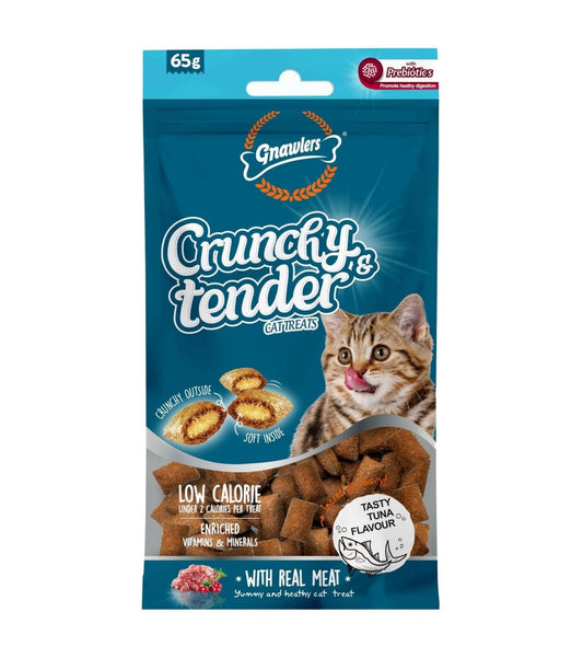 Gnawlers Crunchy & Tender Cat Treats, Tasty Tuna - dspetstore.com