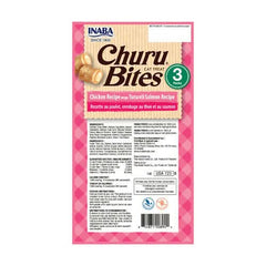 INABA Churu Churu Bites Chicken Wraps Tuna with Salmon Recipe Flavor Cat Treats USA723B, 30 g - dspetstore.com