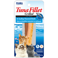INABA Churu Tuna Fillet Tuna & Scallop Broth Cat Treats USA502A, 15 g (Pack of 1) - dspetstore.com