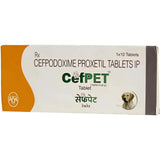 Intas Cefpet 100mg (Cefpodoxime Proxetil) Tablet for Dogs & Cats - dspetstore.com