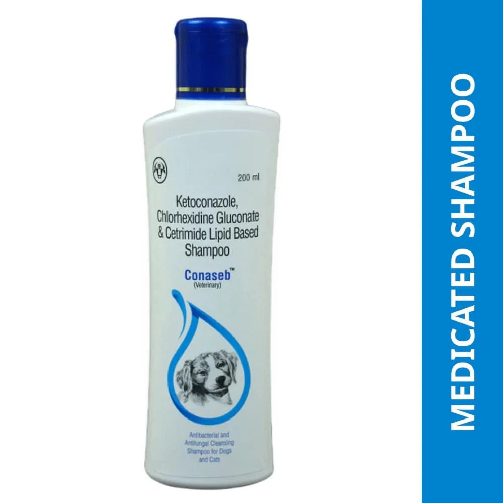 Intas Conaseb Antibacterial Antifungal Shampoo for Dogs & Cats - dspetstore.com
