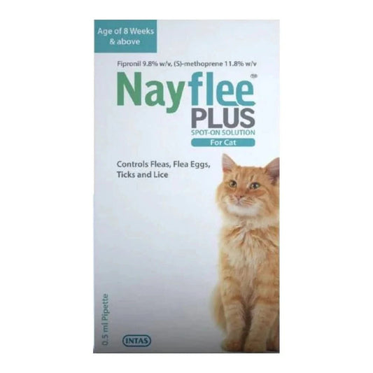 Intas Nayflee Plus Tick & Flea Spot On Cat - dspetstore.com