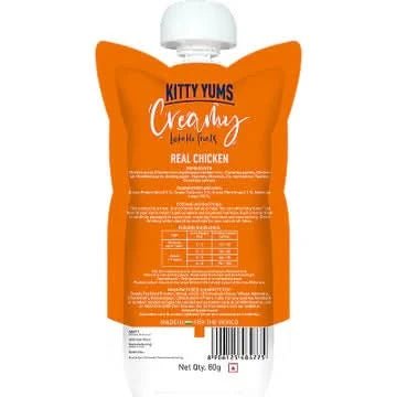 Kitty Yums Lickable Real Chicken Creamy Cat Treat - dspetstore.com
