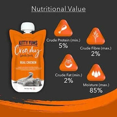 Kitty Yums Lickable Real Chicken Creamy Cat Treat - dspetstore.com
