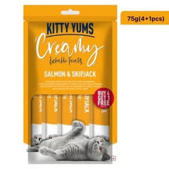 Kitty Yums Salmon & Skipjack Creamy Cat Treats - dspetstore.com