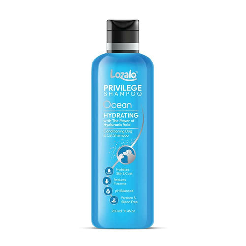 Lozalo Privilege Pet Shampoo Ocean Hydrating — For Cats & Dogs - dspetstore.com