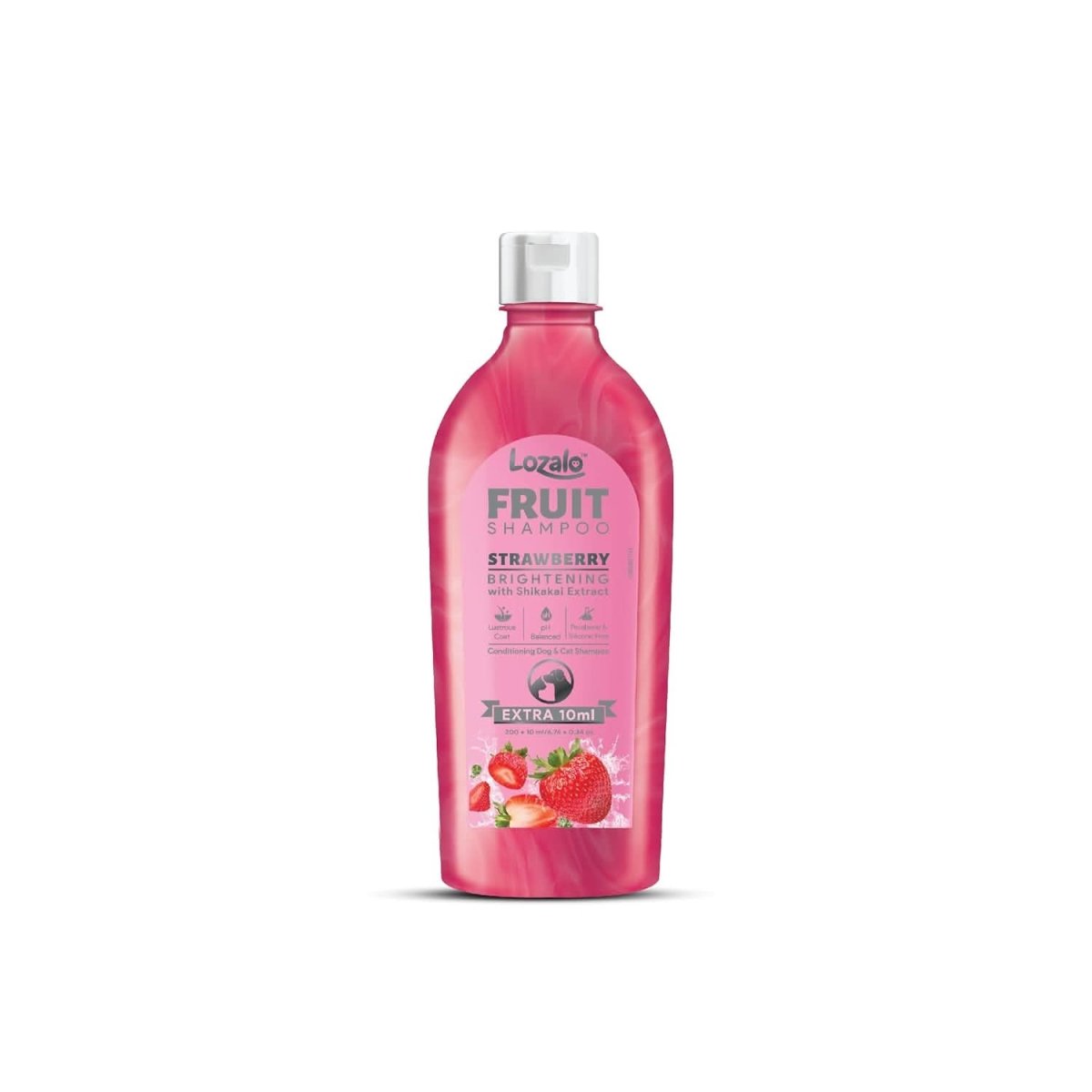 Lozalo Strawberry Conditioning Shampoo for Dogs and Cats - dspetstore.com
