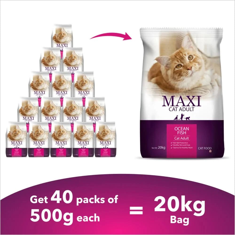 Maxi Adult Ocean Fish Dry Cat Food - dspetstore.com