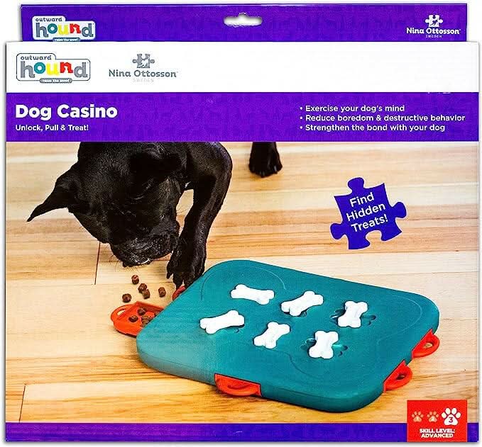 Outward Hound Nina Ottosson Dog Casino Interactive Puzzle Toy – Advanced - dspetstore.com