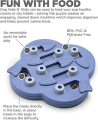 Outward Hound Nina Ottosson Dog Hide N' Slide Purple Interactive Treat Puzzle Dog Toy - dspetstore.com