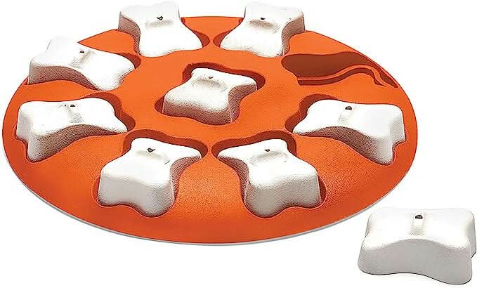 Outward Hound Nina Ottosson Dog Smart Orange Interactive Treat Puzzle Dog Toy - dspetstore.com