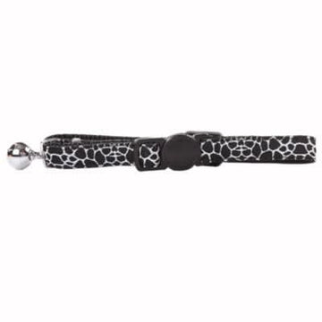 Pawise Adjustable Marbling Black Cat Collar - dspetstore.com