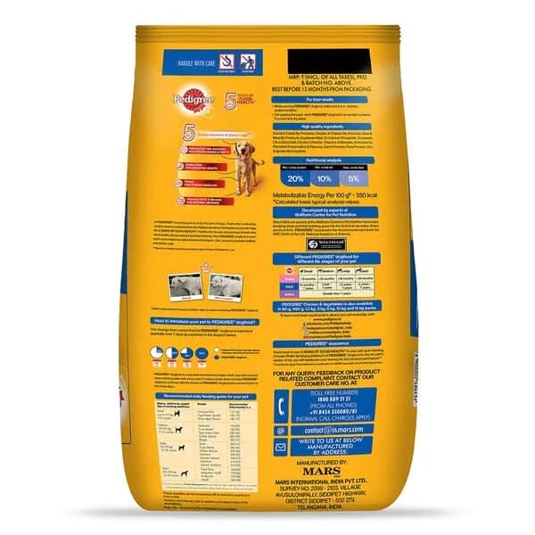 Pedigree Adult Dry Dog Food Chicken & Vegetables - dspetstore.com