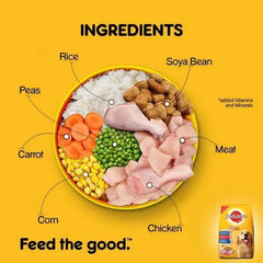 Pedigree Adult Dry Dog Food Chicken & Vegetables - dspetstore.com