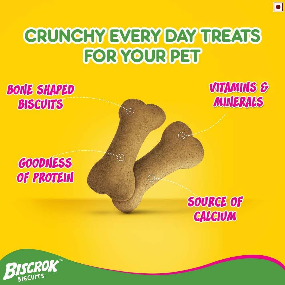 Pedigree Biscrok Dog Biscuit, Chicken & Milk Flavour – 500g - dspetstore.com