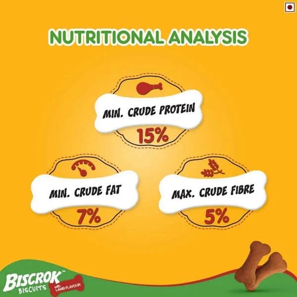 Pedigree Biscrok Lamb Flavour Dog Biscuits - dspetstore.com