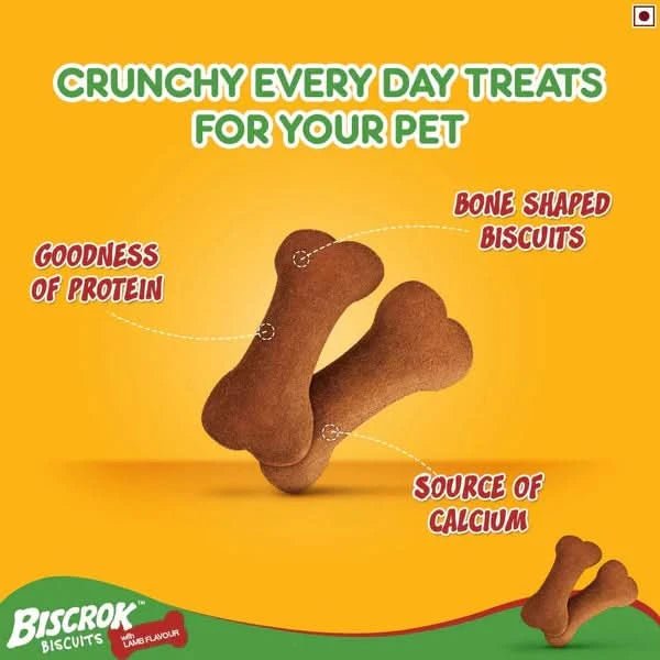 Pedigree Biscrok Lamb Flavour Dog Biscuits - dspetstore.com