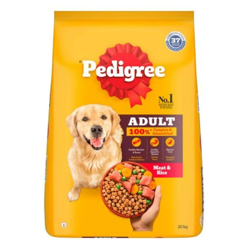 Pedigree Meat & Rice Adult Dog Dry Food - dspetstore.com