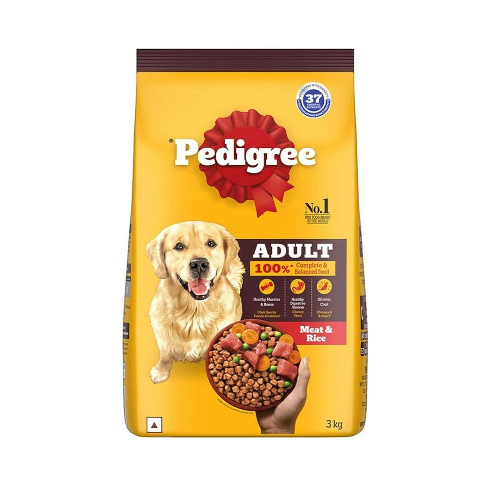 Pedigree Meat & Rice Adult Dog Dry Food - dspetstore.com